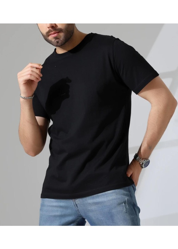 Siyah Oversize Tişört 6'LI SERİ